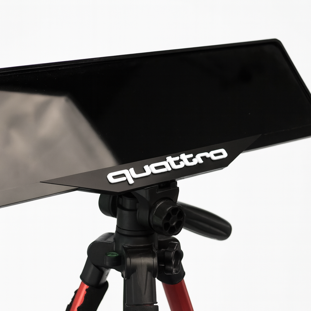 White Quattro Plate Holder - Luxury Number Plate Holder