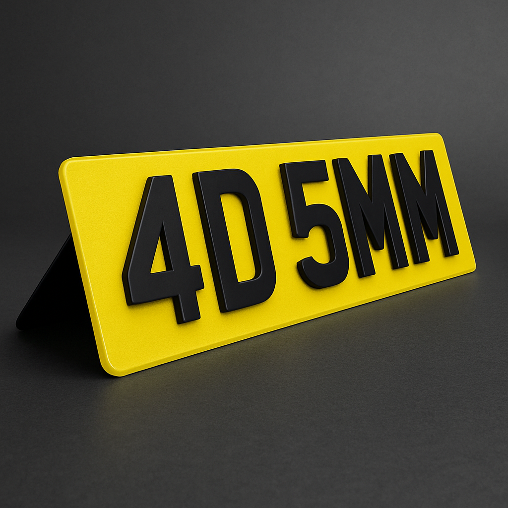 4D 5mm - Luxury Number Plates