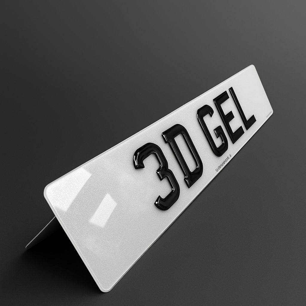 3D Gel Plates - Luxury Number Plates