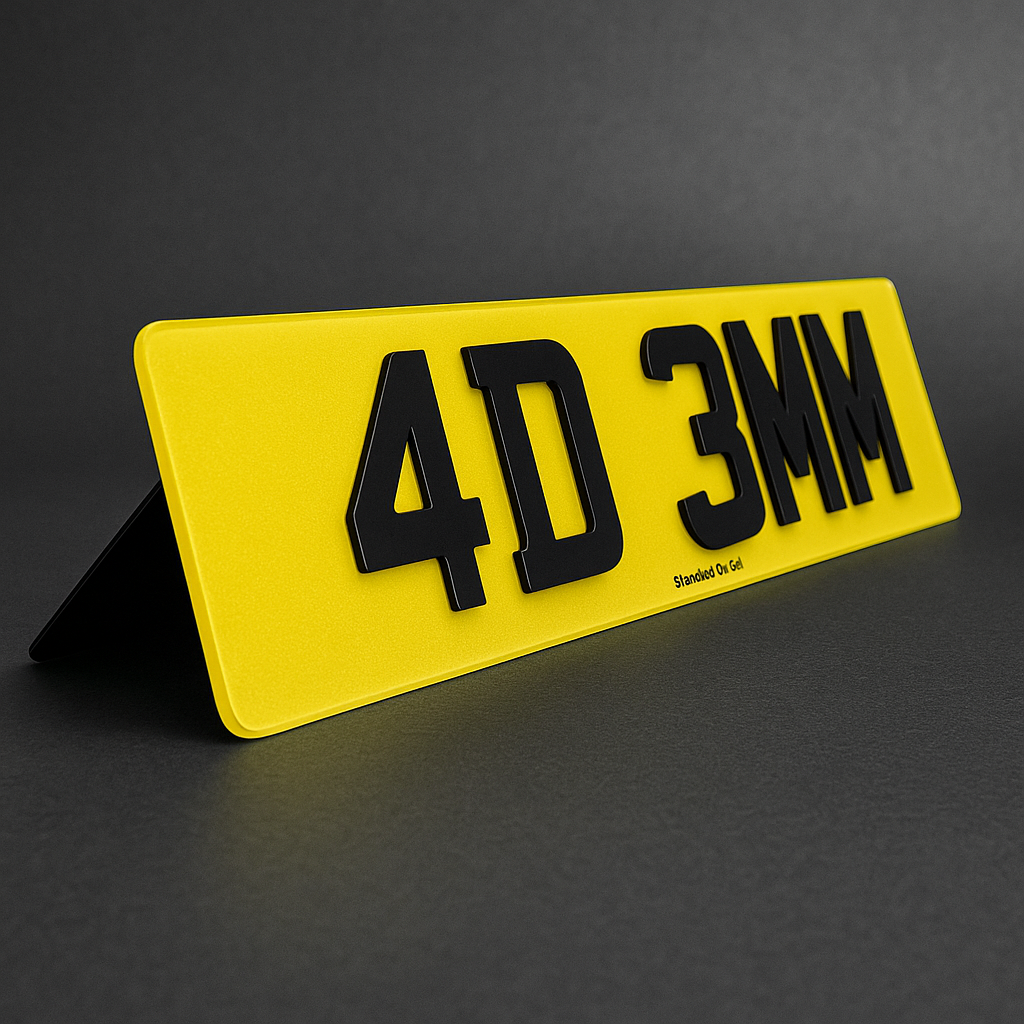 4D 3mm - Luxury Number Plates