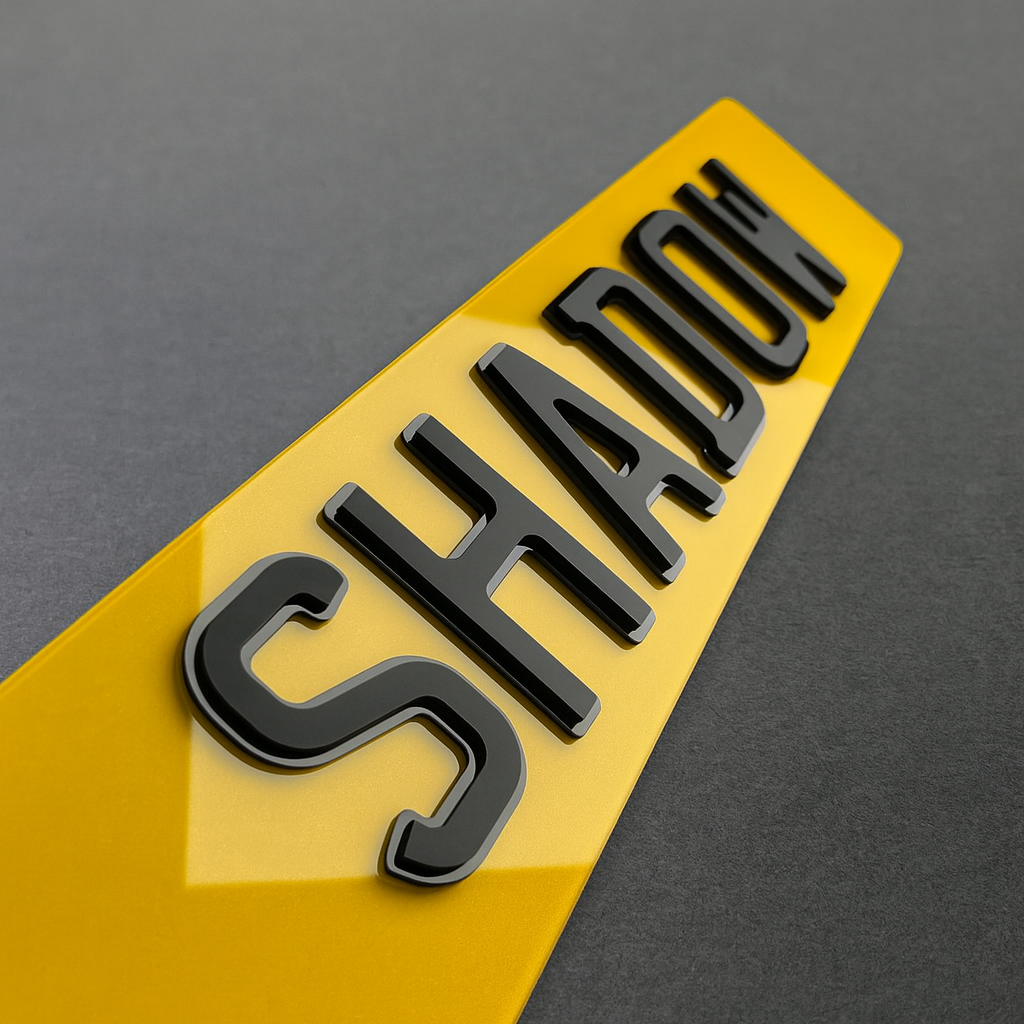 Shadow Numbe Rplates 4D Shadow - Luxury Number Plates – PlateDepotUk
