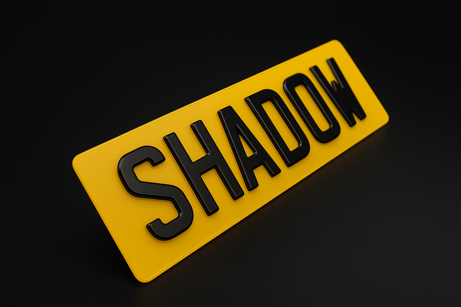 4D Shadow - Luxury Number Plates
