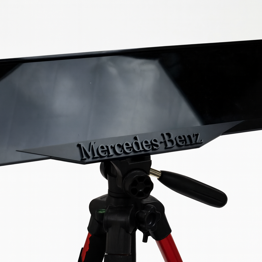 Black Mercedes Benz Plate Holder - Luxury Number Plate Holder